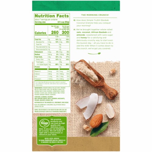 Simple Truth® Baobab Coconut Granola Cereal Perspective: left