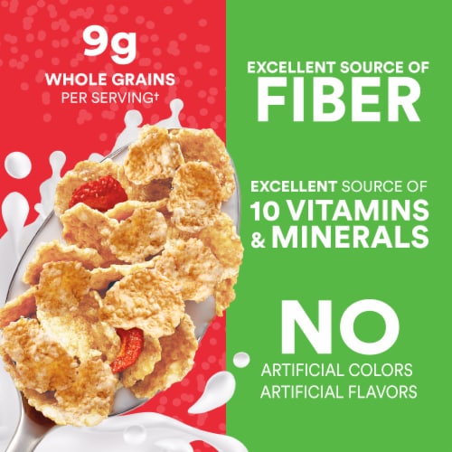 Kroger® Toasted Flakes with Strawberries Cereal Perspective: left