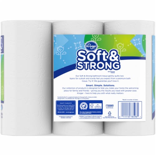Kroger® Soft & Strong Toilet Paper Double Roll Perspective: left