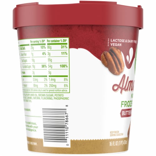 Simple Truth™ Butter Pecan with Almond Milk Base Ice Cream Pint Perspective: left