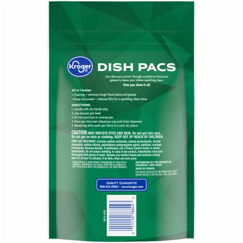 Kroger® Citrus Scent Dishwasher Detergent Pacs Perspective: left