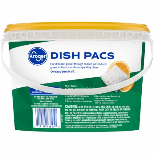 Kroger® Citrus Dishwasher Detergent Pacs Perspective: left