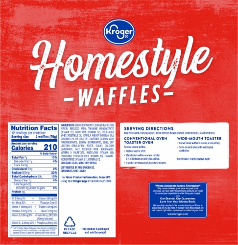 Kroger® Homestyle Waffles Perspective: left