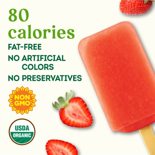 Simple Truth Organic™ Dairy Free Strawberry Fruit Bars Perspective: left