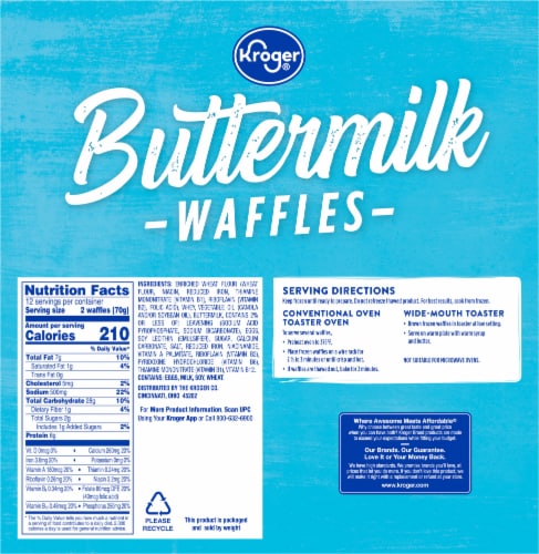 Kroger® Buttermilk Waffles Perspective: left