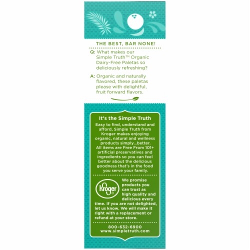 Simple Truth Organic™ Dairy-Free Coconut Paletas Fruit Bars Perspective: left