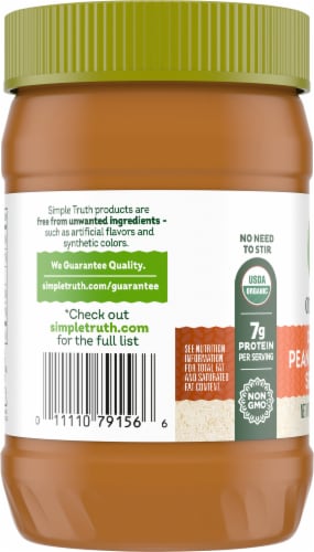 Simple Truth Organic® Peanut Butter No Stir Creamy Perspective: left