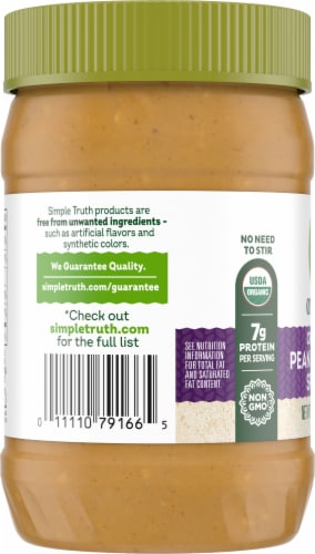 Simple Truth Organic® Peanut Butter No Stir Crunchy Perspective: left