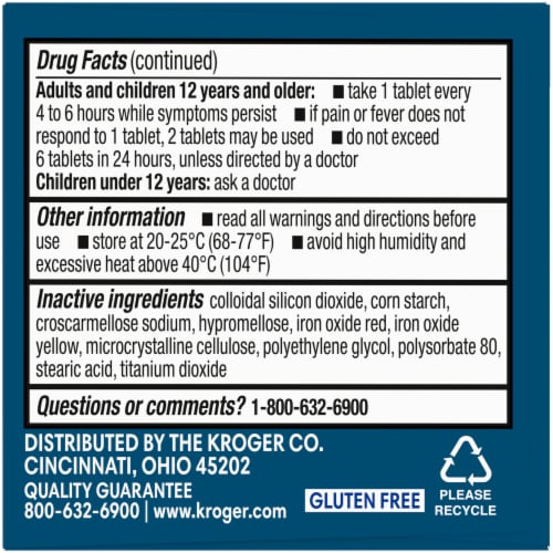 Kroger® Ibuprofen Coated Tablets 200mg Perspective: left
