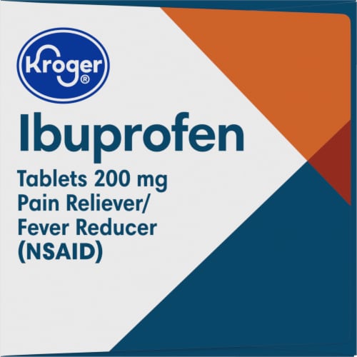 Kroger® Ibuprofen Pain Reliever Coated 200mg Tablets Perspective: left