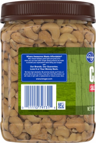 Kroger® Salted Whole Cashews Perspective: left