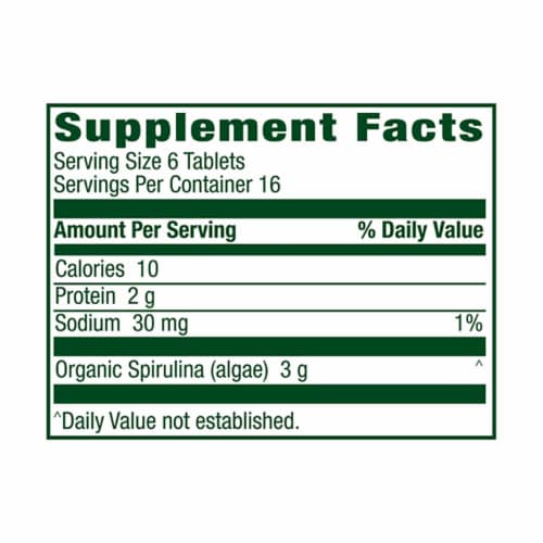 Simple Truth Organic® 100% Organic Spirulina Tablets 500mg Perspective: left