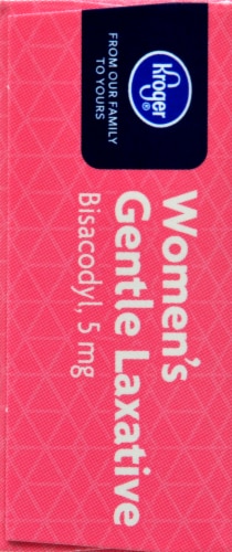 Kroger® Women's Gentle Laxative Coated Tablets Perspective: left