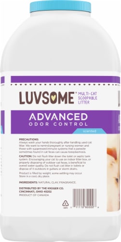 Luvsome® Advanced Odor Control Scented Multi-Cat Scoopable Cat Litter Perspective: left