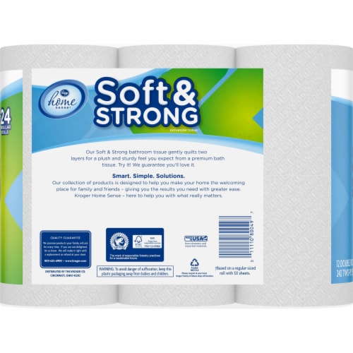 Kroger® Soft & Strong Toilet Paper Double Roll Perspective: left