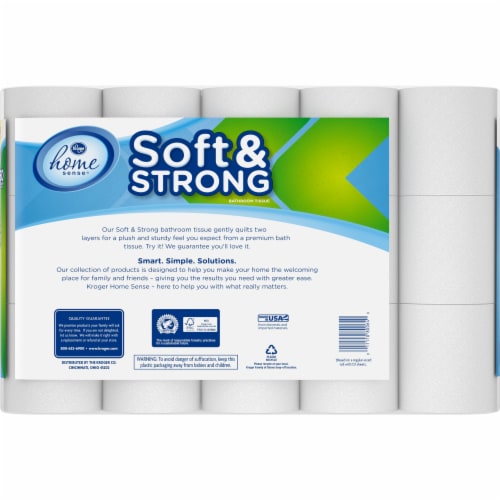 Kroger® Soft & Strong Toilet Paper Double Roll BIG DEAL! Perspective: left