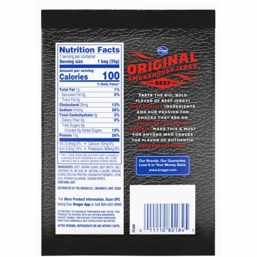 Kroger® Original Smokehouse Beef Jerky Perspective: left