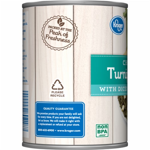 Kroger® Chopped Turnip Greens with Diced White Turnips Perspective: left