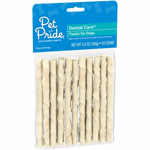 Pet Pride® Dental Care Twists Perspective: left