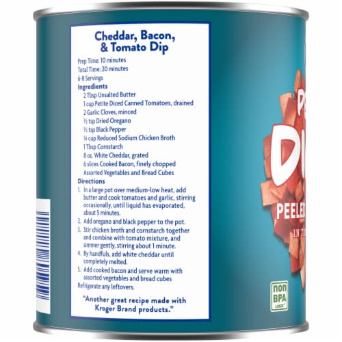 Kroger® Petite Diced Peeled Tomatoes in Tomato Juice Perspective: left