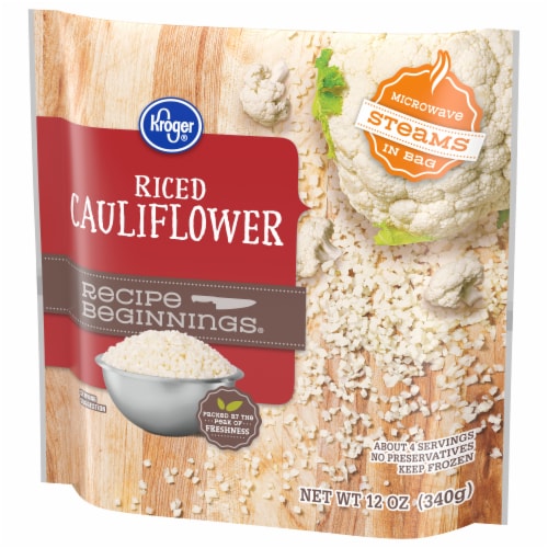 Kroger® Recipe Beginnings® Frozen Cauliflower Rice Perspective: left