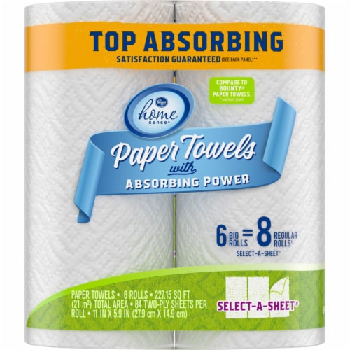 Kroger® ® Select-A-Sheet Big Paper Towels With Absorbing Power Perspective: left