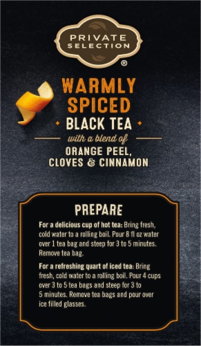 Private Selection® Orange Spice Black Tea Bags Perspective: left
