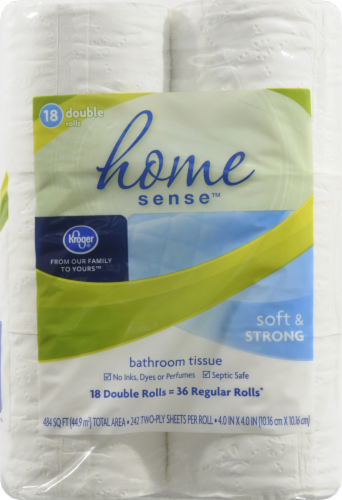 Kroger® Soft & Strong Double Roll Bath Tissue Perspective: left
