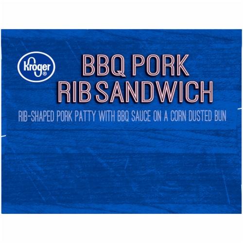Kroger® BBQ Pork Rib Sandwich Perspective: left