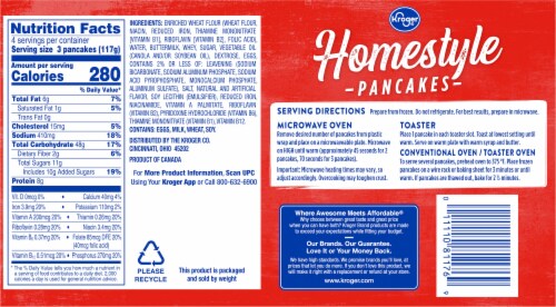 Kroger® Homestyle Pancakes Perspective: left