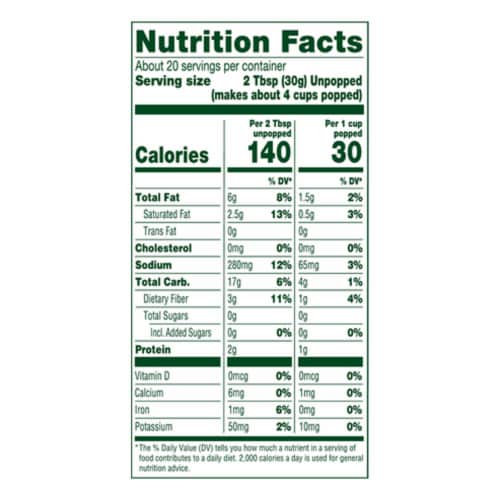 Simple Truth Organic® Butter Flavor Microwave Popcorn Perspective: left