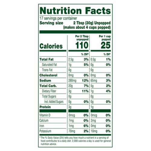 Simple Truth Organic® Original Microwave Popcorn Perspective: left