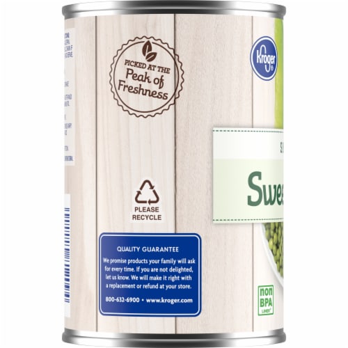 Kroger® Small Canned Sweet Peas Perspective: left