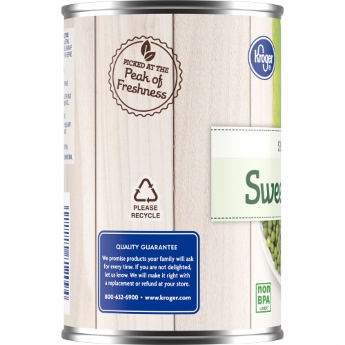 Kroger® Small Canned Sweet Peas Perspective: left