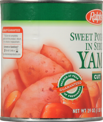 Ralphs Yams in Syrup Perspective: left