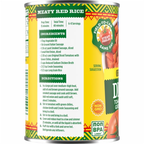 Kroger® Diced Tomatoes with Green Chilies Perspective: left