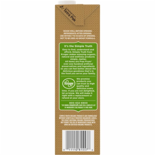 Simple Truth Organic™ Unsweetened Almond Milk Perspective: left