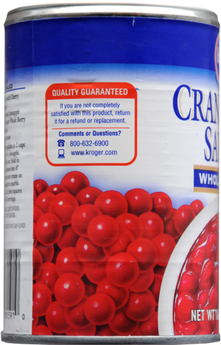 Kroger® Whole Berry Cranberry Sauce Perspective: left