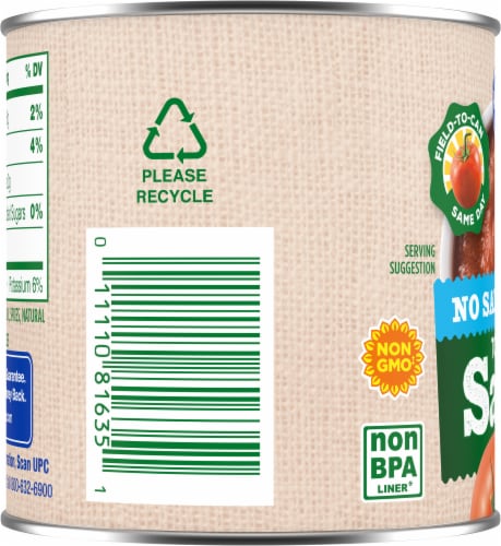Kroger® No Salt Added Tomato Sauce Perspective: left