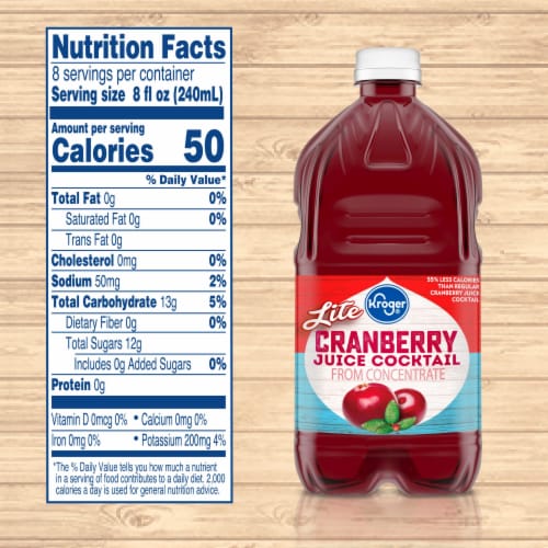 Kroger® Light Cranberry Juice Cocktail Perspective: left