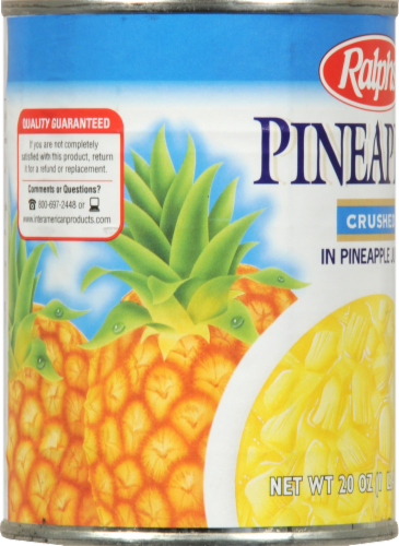 Ralphs Crushed Pineapple in Juice Perspective: left