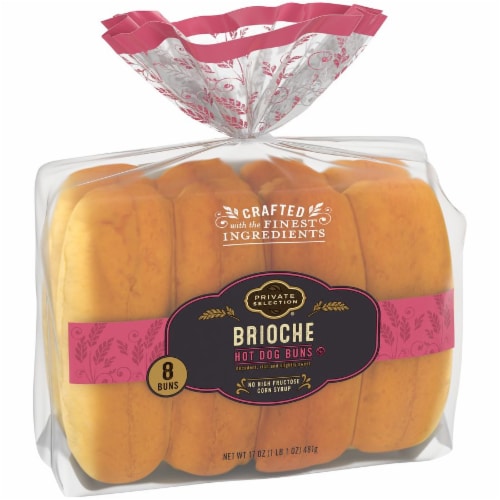 Private Selection® Brioche Hot Dog Buns Perspective: left
