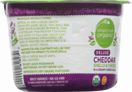 Simple Truth Organic® Deluxe Cheddar Shells & Cheese Cup Perspective: left