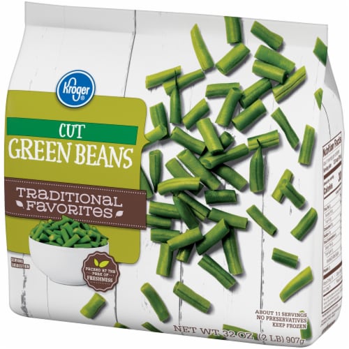 Kroger® Traditional Favorites Frozen Green Beans Cut Perspective: left