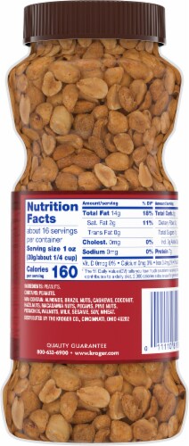 Kroger® Unsalted Dry Roasted Peanuts Perspective: left