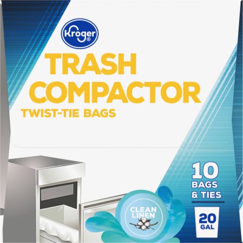 Kroger® Tie Trash 20 gal Compactor Bags Perspective: left