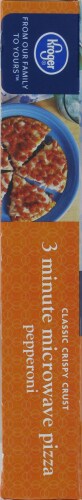 Kroger® 3 Minute Microwave Pepperoni Pizza Perspective: left