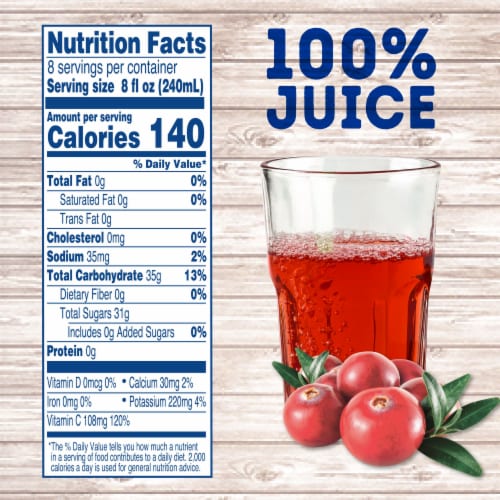 Kroger® Traditional Cranberry Juice Perspective: left