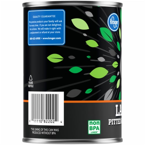 Kroger® Large Pitted Ripe Black Olives Perspective: left