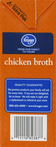 Kroger® Fat Free Chicken Broth Perspective: left